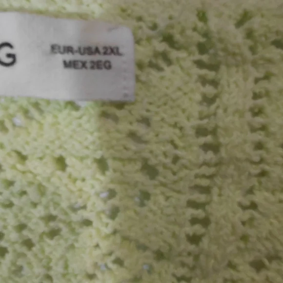 Mango Light Green Open Knit Cardigan - Picture 4 of 11